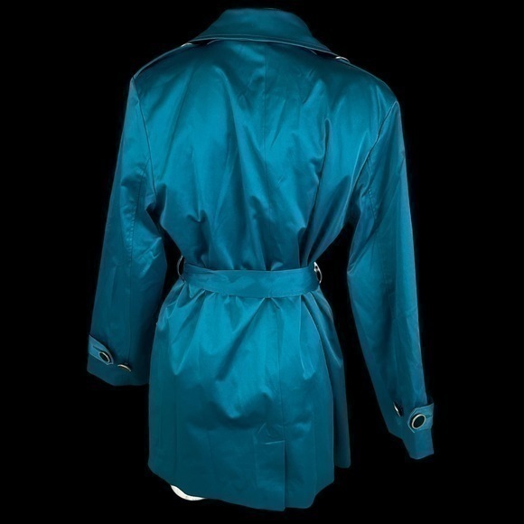 Bob Mackie Wearable Art Double Breasted Coat Belted Waist R2 - Picture 2 of 11